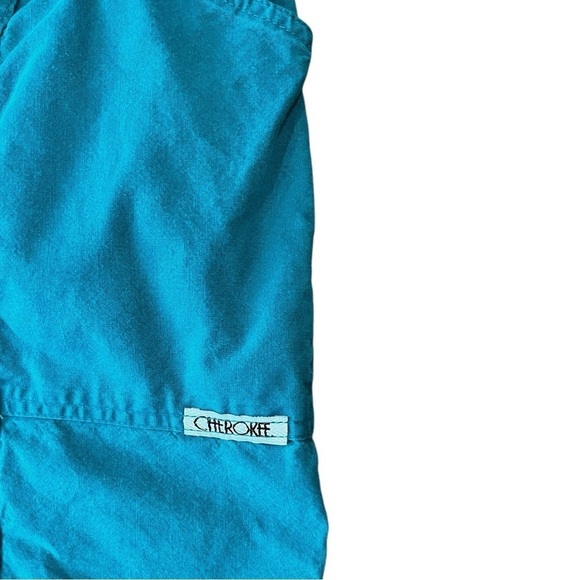 Vintage 80’s Cherokee elastic waist mom teal shorts-12 made in USA - Picture 5 of 8